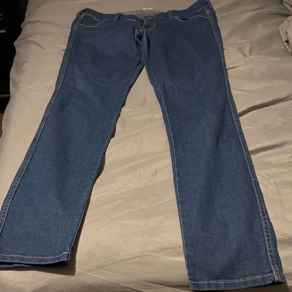 H&M Women's Straight Leg Blue Jeans